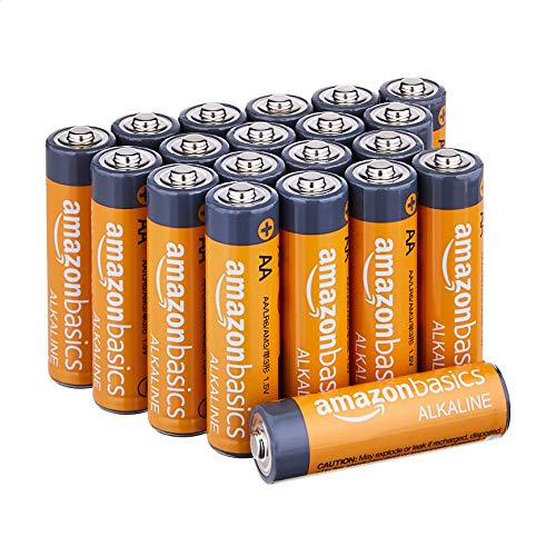 AmazonBasics - Pilas alcalinas AA de 1,5 voltios, AA, Paquete de 20